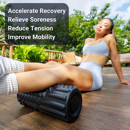 Vibepro Flow Vibrating Foam Roller - 5-Mode Vibrating Massage Roller for Muscles Deep Tissue, Recovery, & Pain Relief
